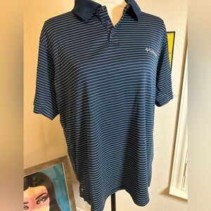 Columbia Men’s Golf Polo Shirt, Navy Blue Large
